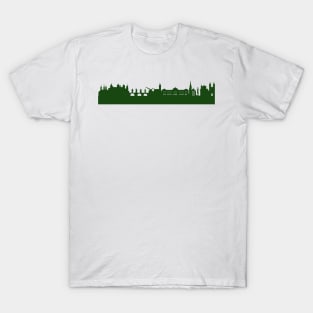 WÜRZBURG skyline in forest green T-Shirt